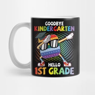 Pop It Student Dabbing Goodbye Kindergarten Hello 1st Grade Mug